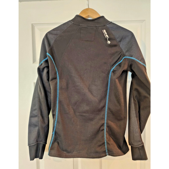 Freeze Out Thermal Protection Motorcycle Pullover Women’s Size Small Black/Blue - Picture 4 of 6